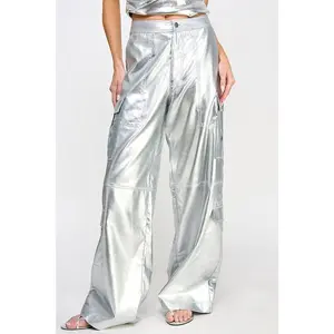 Silver Cargo Pants