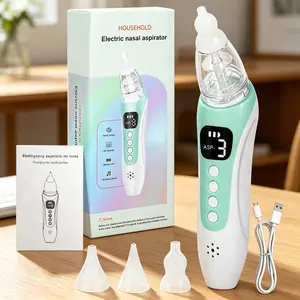 Electric Baby Nasal Aspirator with HD Display, Quiet Operation, USB Rechargeable, Music Feature, Ideal for Infant Congestion Relief