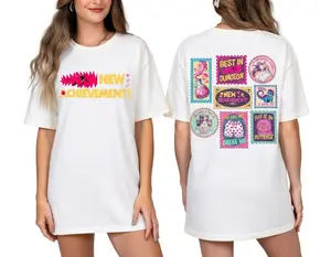 New Achievement T-Shirt, Donut and Carl Tee, Book Series Fan Merchandise, Fantasy Book Reader Shirt Bookish Merch, Dungeon Crawler Carl