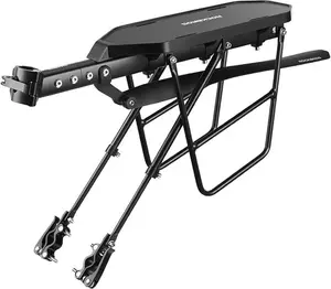 ROCKBROS Rear Bike Rack Bike Rear Rack Bike Cargo Rack for Back Quick Release Adjustable Bicycle Luggage Cargo Rack Fit for 26”-29”Mountain Bike