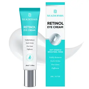 SILKDERMIS Retinol Eye Cream 0.7 oz for Dark Circles, Fine Lines, and Puffiness, Anti-Aging Formula, Skin Care, Comfort