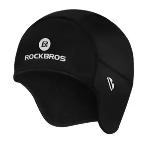 ROCKBROS Winter Skull Cap Helmet Liner, Thermal Cycling Beanie with Glasses Holes ROCKBROS Winter Skull Cap Helmet Liner, Thermal Cycling Beanie with Glasses Holes