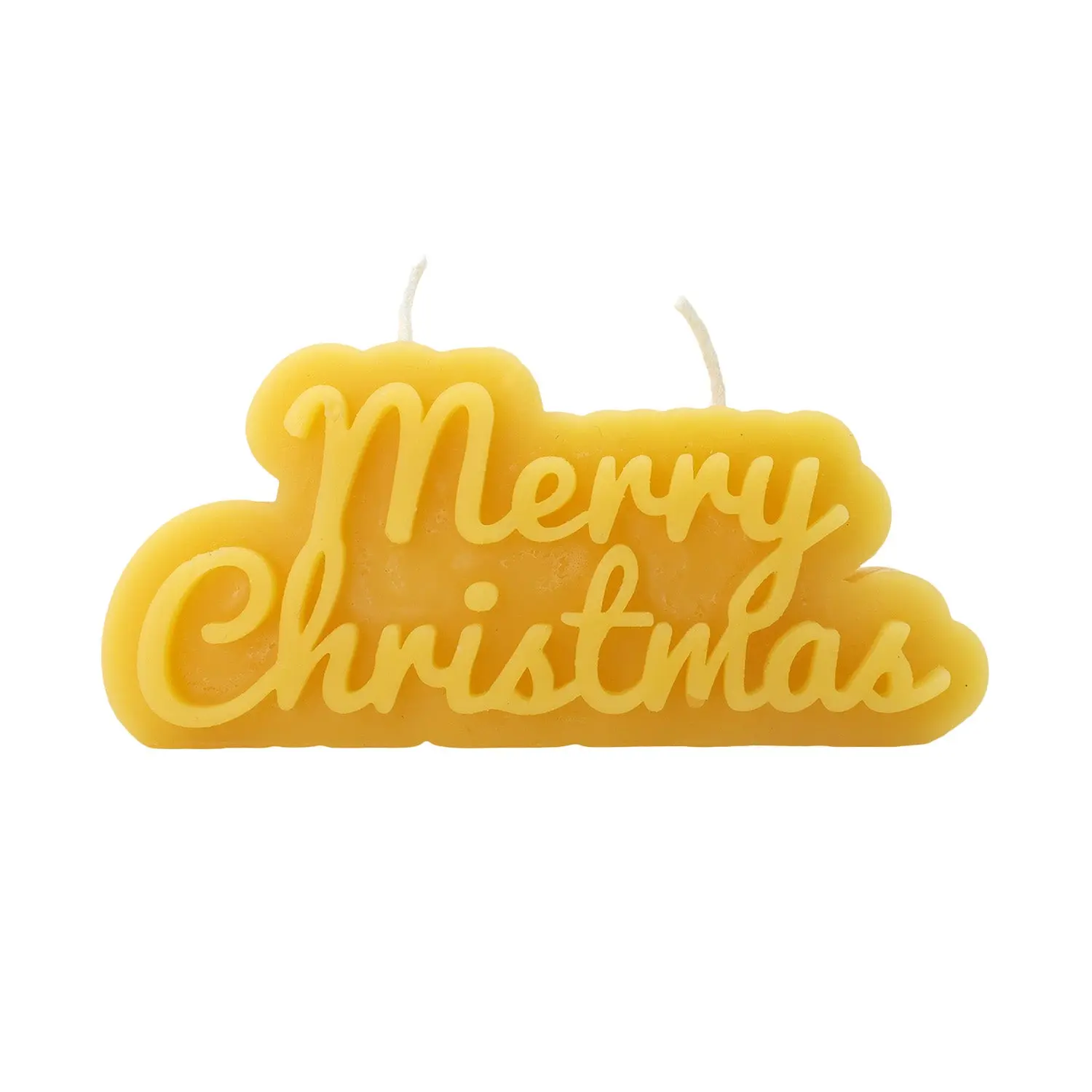 The Candle Works | Merry Christmas Candle Decor Wick Ornaments Decoration