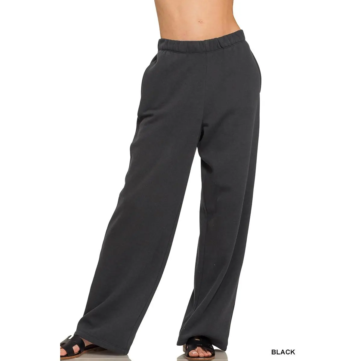 Zenana Fleece Sweatpant with Pockets