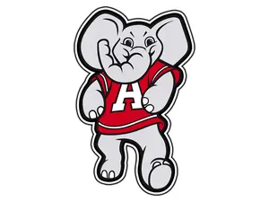 #0247 Alabama Crimson Tide Mascot Logo College Sticker Waterproof Vinyl Decal