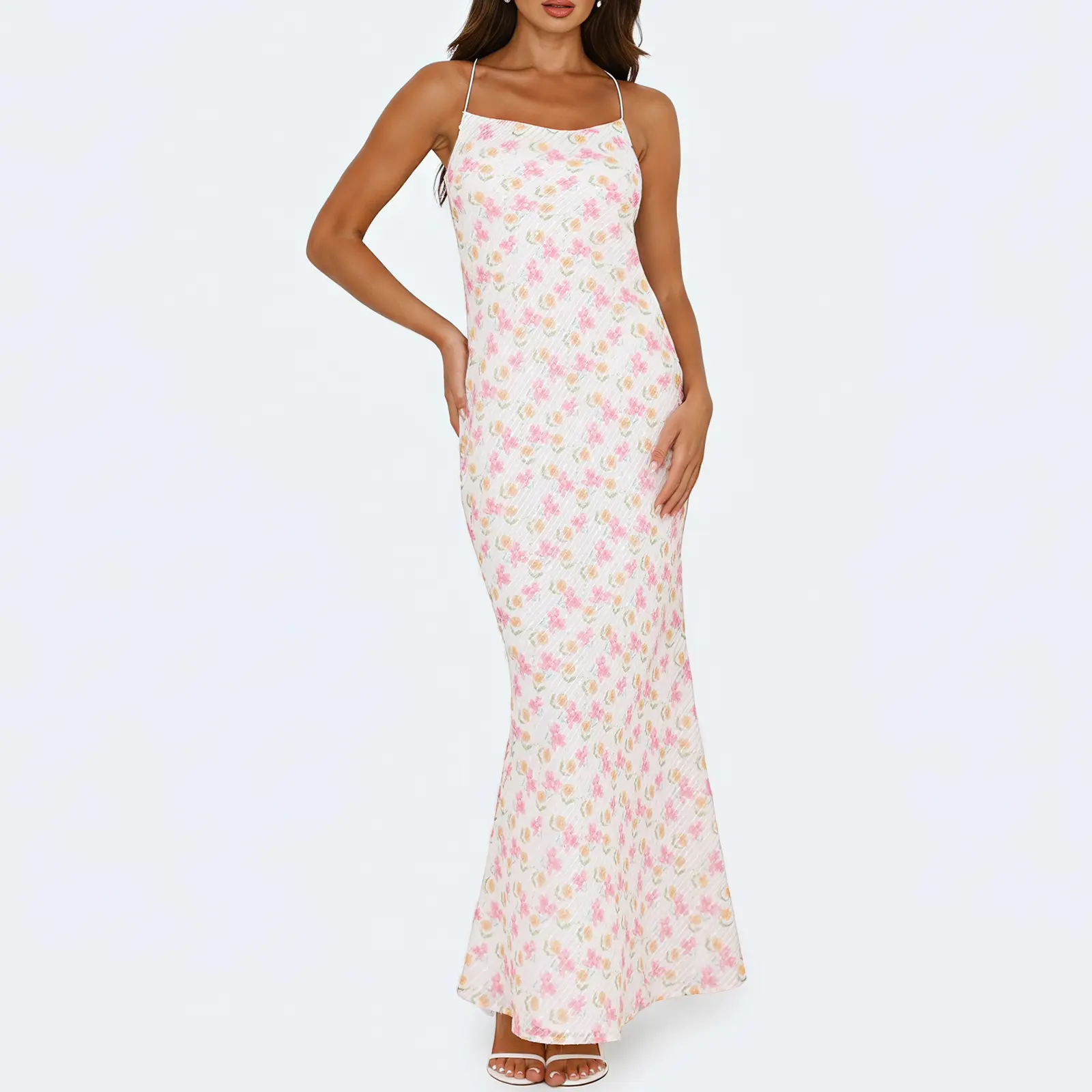 Hello Molly Hawaii Magic Maxi Dress White Maxi Dress Wedding Guest Dress