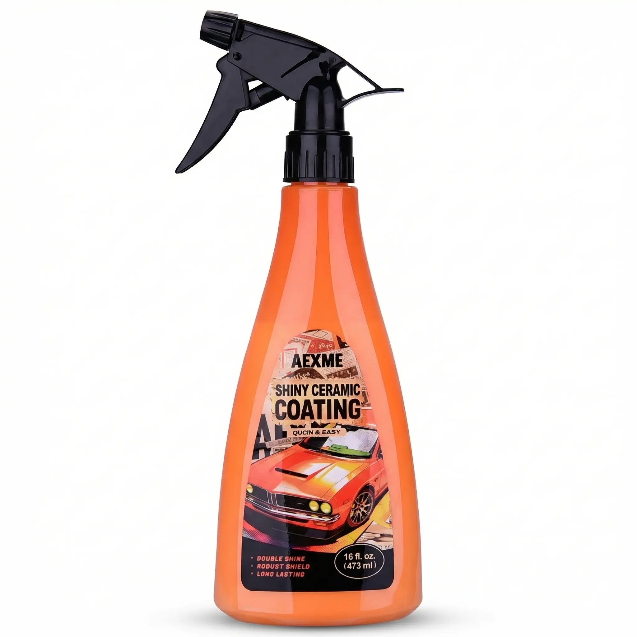 AEXME DIY Ceramic Coating for Cars - 16oz Ultimate Gloss Quick-Acting Spray, Premium Crystal Finish Paint Restorer, Long-Lasting Protective Sealant for All Vehicles