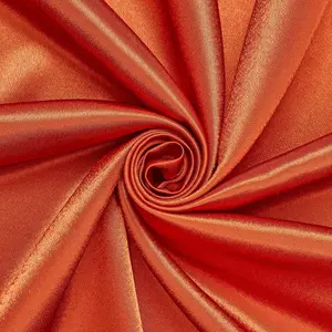 Rust Crepe Back Satin Fabric – 100% Polyester | Sold by the Yard