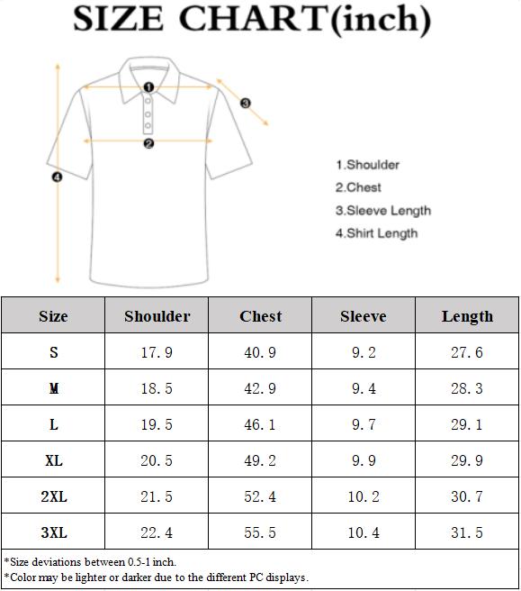 Alimens&Gentle Men's Contrast Collar Short Sleeve All Over Printed Polo Shirt, Dry Fit Moisture Wicking Stretch Collared Business Casual Shirt
