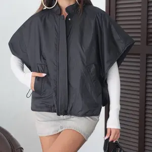 Vest Black - Casual Style, Plain Design, Perfect for All Seasons, Ideal for Layering, Size S,M,L
