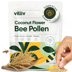 Coconut Flower Bee Pollen Granules - Superfood Antioxidant, Amino Acid, Protein Supplement for Women, Men, Dogs, Bearded Dragons - Natural Multivitamin - Non-GMO, Gluten-Free, Paleo & Keto-Friendly - 5.2 Oz