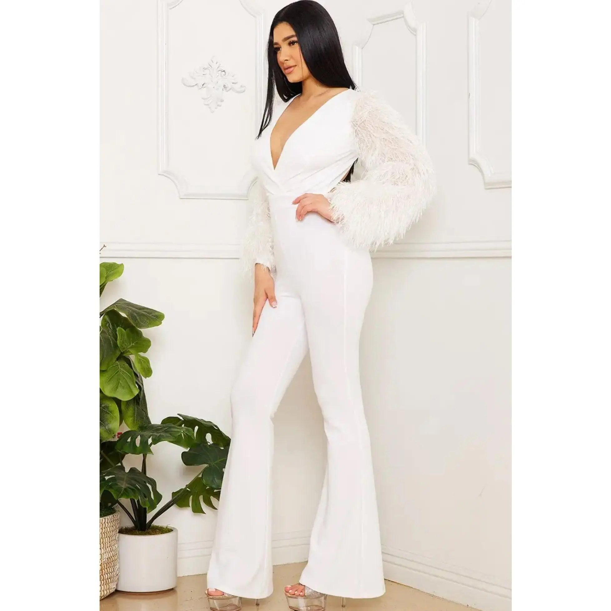 Mina Feather Jumpsuit