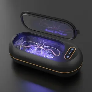 Ultrasonic Jewelry Cleaner,Portable USB Makeup Brush Cleaner，Automatic Makeup Brush Cleaning Tool, Fast & Efficient Deep Cleaning, Portable for Travel & Home Use, 48KHz Ultrasonic Cleaner Machine for Jewelry, Eyeglasses, Rings, Watch Strap, Dentures-Dual