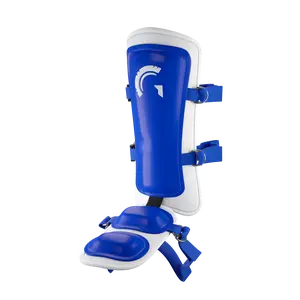 Guardian Legion Hard Shell Pro Baseball Leg Guard (Royal Blue White)