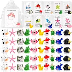 100-Set Lightweight Unisex Multicolor Resin Appreciation Gifts with Inspiration-Themed Cards, Bulk Thank You Set for Office Coworkers, Birthday & Festive Party Home Supplies