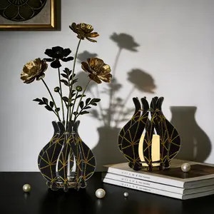 Round Diamond Art DIY Kit – 2-in-1 Vase & Candle Holder, 7×6.3 Inch, Bling Rhinestone Crystal, Handmade Table Centerpiece for Aroma & Flowers, Multiple Styles, Spring Decor, Housewarming & Creative Gift