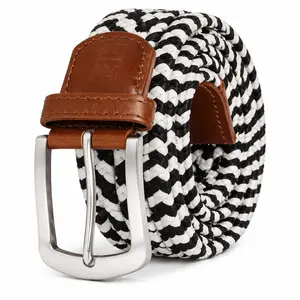 East/18 Men's Perfect Fit Woven Stretch Golf Belt, Tuxedo