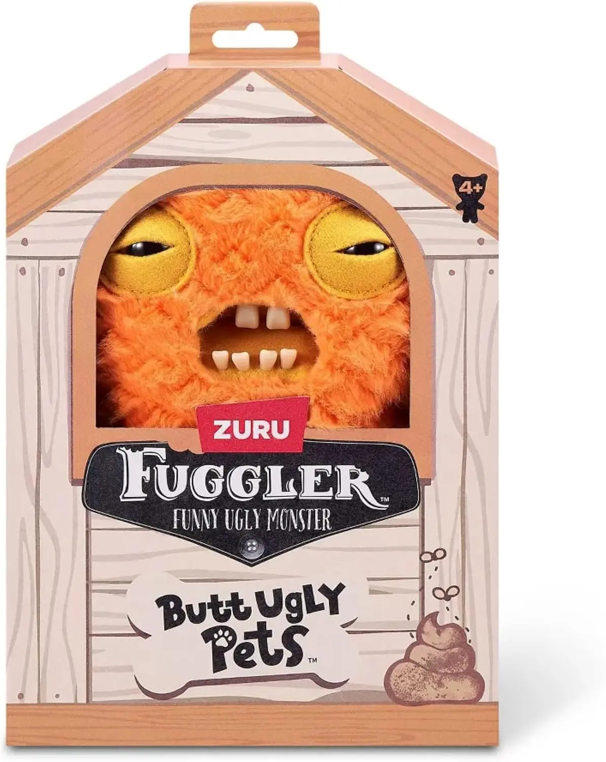 ZURU Fuggler Funny Ugly Monster Plush Toy - 9 in Butt Ugly Pets (Cod Father - Gold Fish)