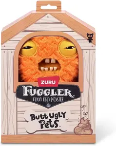 ZURU Fuggler Funny Ugly Monster Plush Toy - 9 in Butt Ugly Pets (Cod Father - Gold Fish)