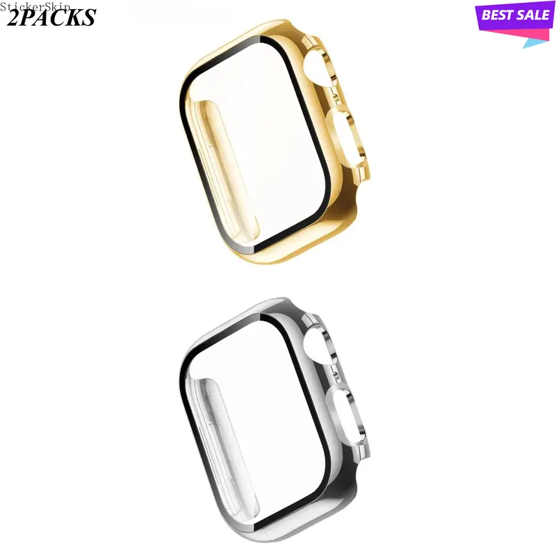 2026 New Durable Solid PC Smartwatch Cover Case with Screen Protector - All Protection Accessories for 40/41/42/44/45/46/49mm Smartwatches, Sports & Outdoor, Office Wearable Accessory