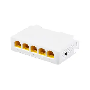 Indoor rail-mounted gigabit repeater 1-to-2 outdoor rainproof POE extender 1-to-4