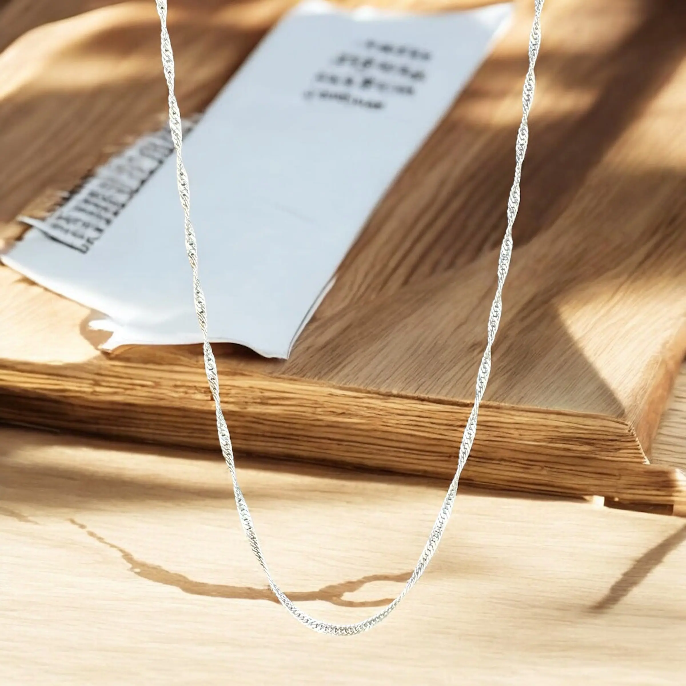 TWISTED CHAIN ​​IN MEXICAN SILVER