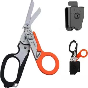 Folding trauma shears with hard ABS sheath Folding trauma shears with hard ABS sheath