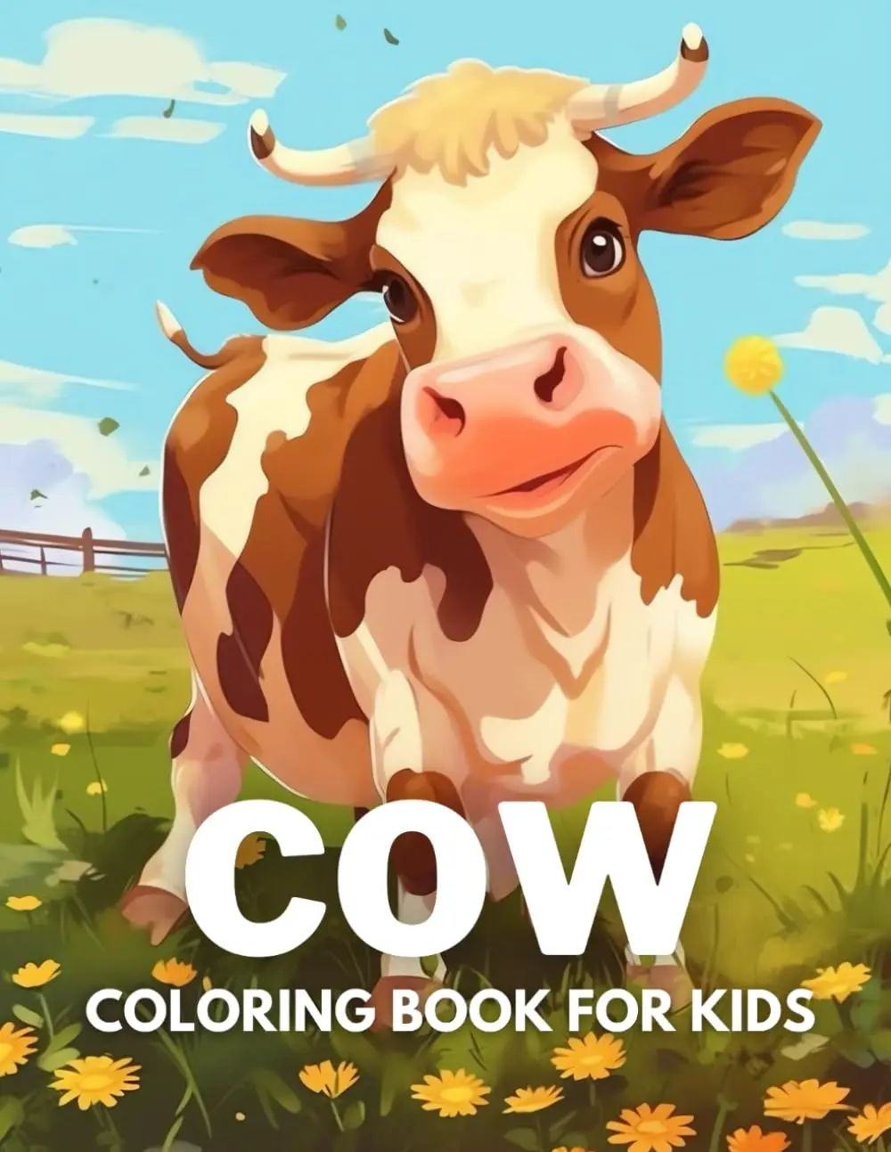 Cow Coloring Book For Kids: +40 Fun And Easy Drawings Of Cute Cow To Color For Kids, Boys And Girls Who Love Cow, Stressrelief