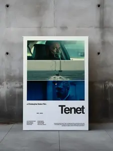 Tenet Poster, Christopher Nolan Poster, Sci-Fi Movie Poster, Tenet Print, Minimalist Movie Art, Modern Film Poster, Wall Décor #390