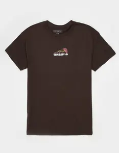 SAME GANG Reality Flower Embroidered Mens Tee SAME GANG Reality Flower Embroidered Mens Tee