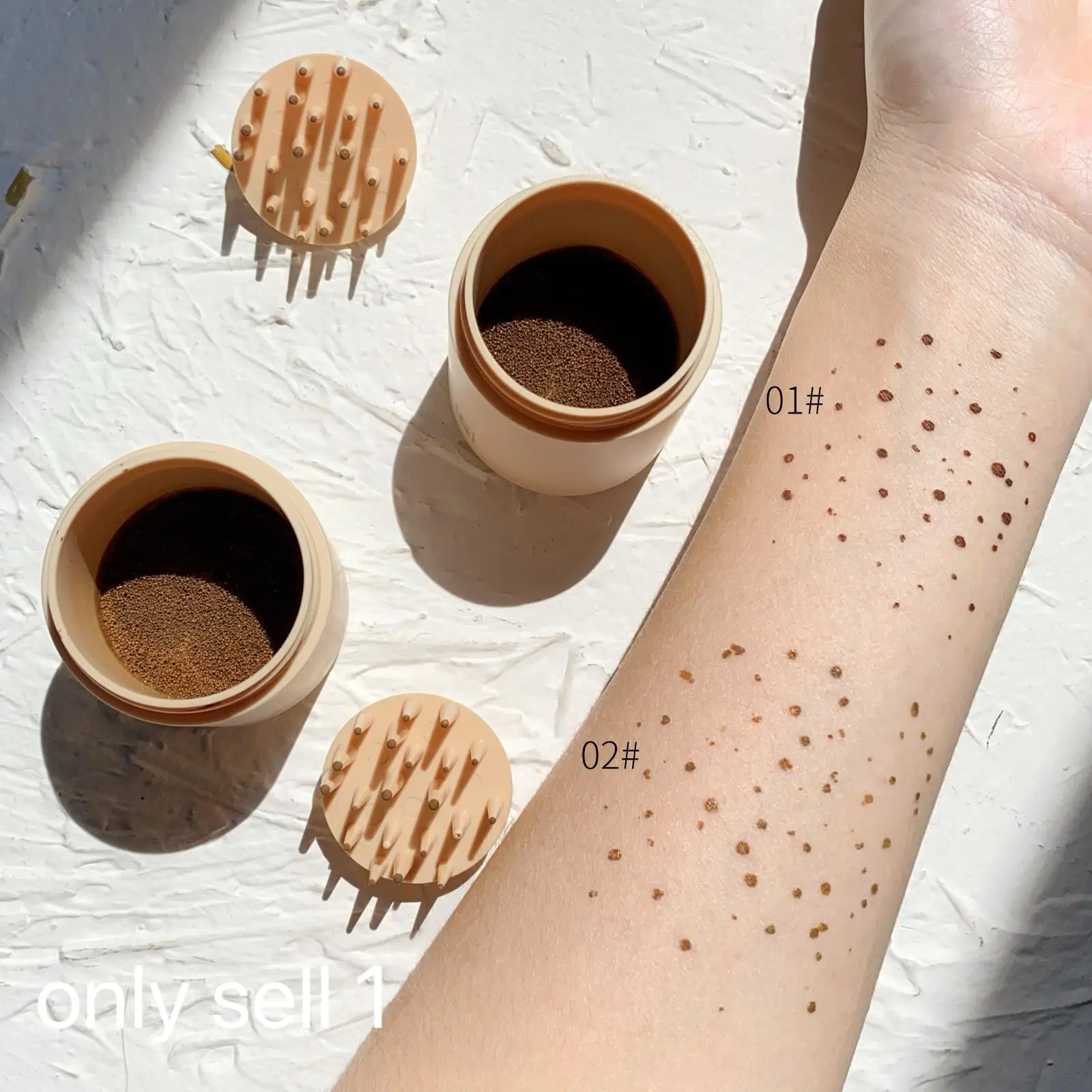 Long Lasting Liquid Natural Freckle Makeup Stamp, 1 Count Waterproof Air Cushion Freckle Spot Makeup Pen, Hydrating Face Concealer Makeup Tool, Moisturizing Concealer, Hydrating, All Day Coverage