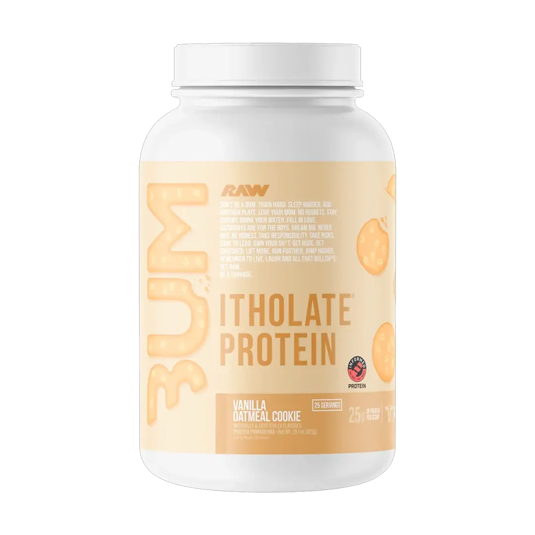 CBUM Itholate Whey Protein Isolate | 25 Servings | 25G Protein Per Scoop | Fat-Free, Low-Carb, Low-Sugar | 100% Micro-Filtered Whey Isolate | RAW Nutrition x Chris Bumstead