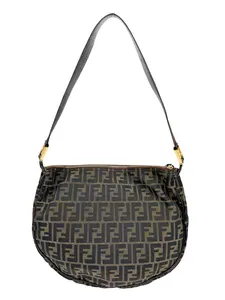 Pre-owned FENDI Canvas Shoulder Bags Zucca Shoulder Bag