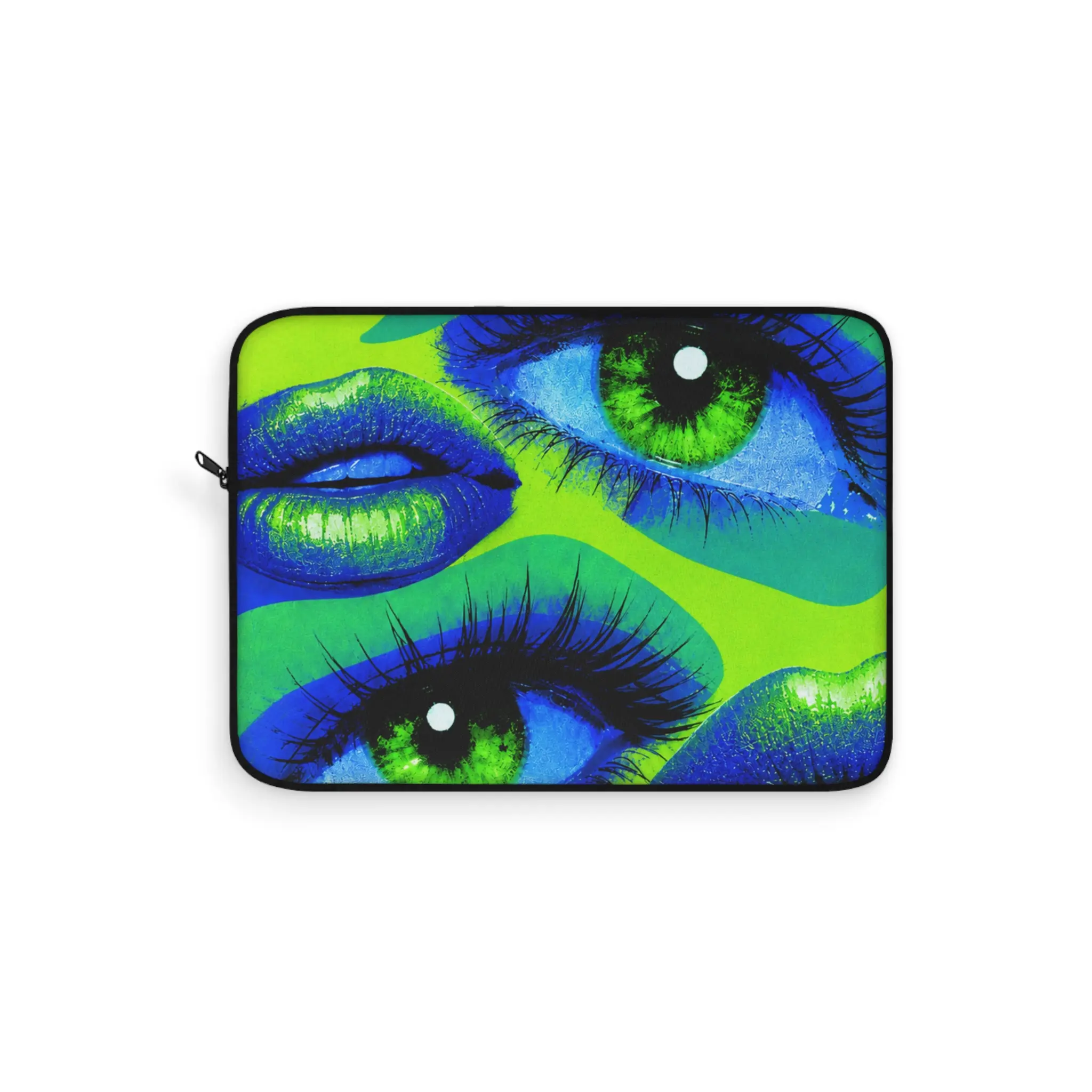 Neon Pop Eyes Laptop Sleeve | Retro Graphic Eye Pattern