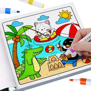 Animal Coloring Book, Early Education Doodle Color Fill-In Workbook, Educational Enlightenment Drawing Book for Kids