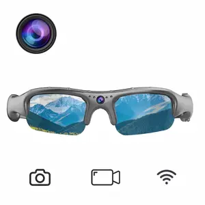 Smart HD 1080P WiFi Sports Glasses with Camera, Outdoor Cycling Fishing Glasses with Audio Recording, Action Camera for Outdoor Sports