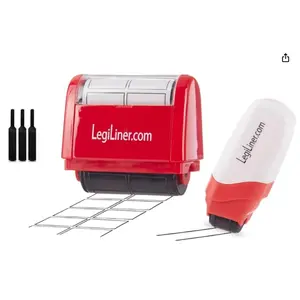 LEGILINER Pen Set – Includes Double 3/4" Box Pen + 3/8" Double Line Pen – Educational Classroom Writing Tool with FREE Ink Refill