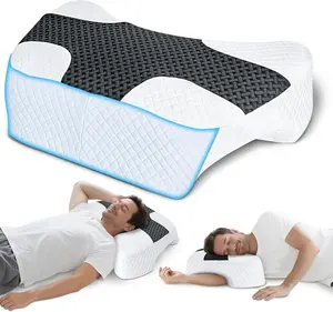 Side Sleeper Pillow with Arm Hole, Upgrad Shoulder Relief System for Neck Pain