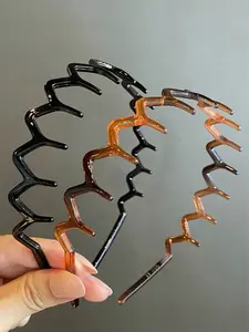 Elegant Hair Accessory Set, Includes 2 Headbands & Large Wave Design, Perfect for Holiday Season, Durable and Stylish Hair Tools