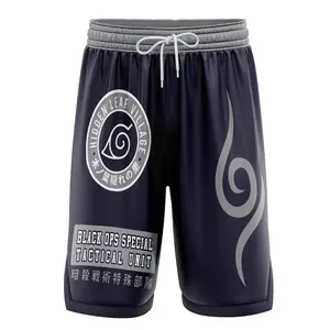 Kakashi Anbu Black Ops Shippuden Basketball Shorts, Anime Basketball Shorts, Gym Shorts, Quick Dry Workout Running Shorts Casual for Men, Gift for fan