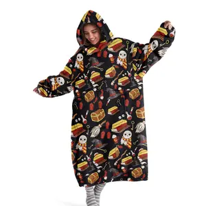 hoodie blanket，Wearable Blanket，Hooded Blanket Sweatshirt, Wearable Magic Pattern Blanket, Soft Thick Lazy TV Blanket, Outdoor Warm Sleep Bag, Birthday Gift, Christmas Gift，Christmas Gift,Valentine's Day gift, Cozy Hooded Blanket