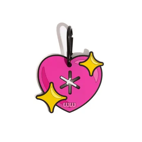 Sparkle Heart Hands-Free Used Dog Waste Bag Holder Poopy Loop