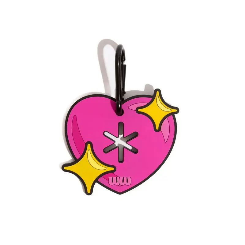 Sparkle Heart Hands-Free Used Dog Waste Bag Holder Poopy Loop