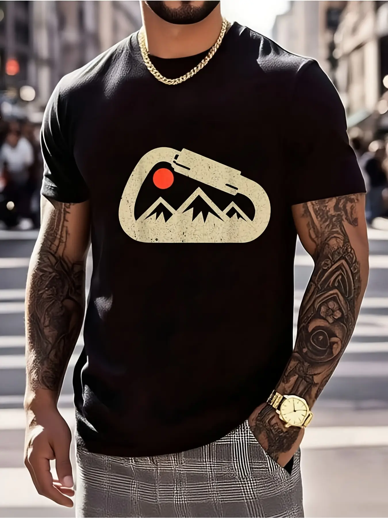 Men'S Carabiner Rock Climber Graphic Outdoor Adven unisex soft cotton short sleeve t shirt, vintage graphic casual tee for men women teens, perfect birthday holiday gift for camping travel gym daily street  wear