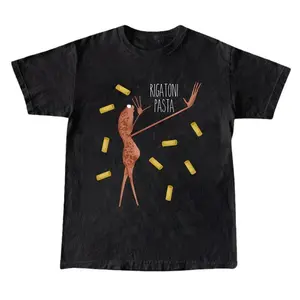 Marcus the Worm Rigatoni Pasta Tee, Funny Graphic Tee, Funny Shirt, Casual Shirt, Menswear, Womenswear