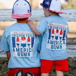 Youth and Adult America You're The Bomb Boys Short Sleeve Shirt, 4th of July Matching Tee, Ice Cream Youth Boy Clothing, Apparel Made In The USA