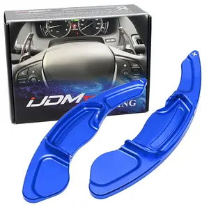 iJDMTOY Sports Blue A-Spec Style Aluminum Larger Paddle Shifter Extension For Acura 2013-17 MDX, 2013-22 ILX, 2013-16 RDX, 2015-20 TLX, 2009-14 TSX