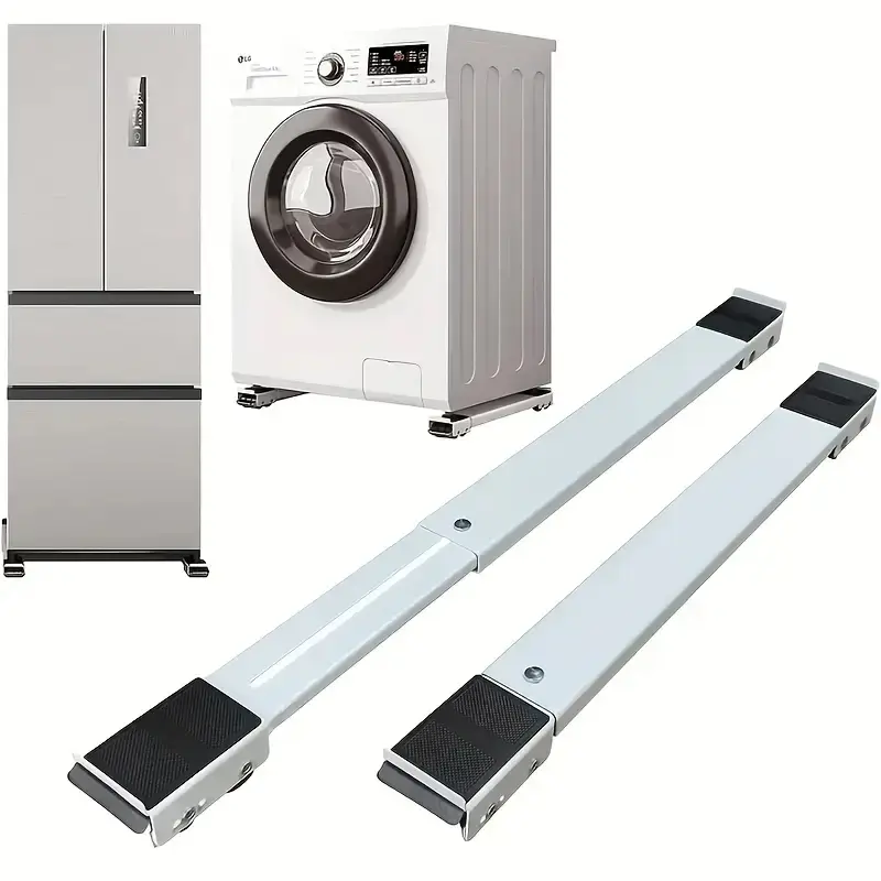 Expandable Appliance Roller Washing Machine Stand Wheel, Refrigerator Base, Mobile Washer and Dryer Holder