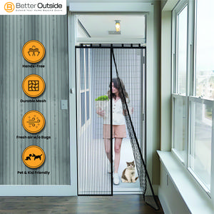 Magnetic Screen Door – Hands-Free Mesh - Designed for Apartments & Condos