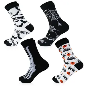 ANOTION Halloween Socks, Halloween Gifts for Women Novelty Halloween Printed Socks for Men Women Girls Boys
